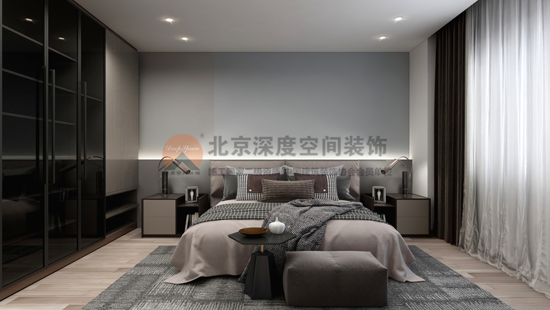 欽州陽光城翡麗灣107㎡現(xiàn)代簡(jiǎn)約裝修效果圖案例