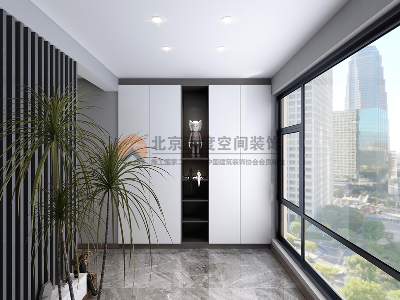 欽州陽光城翡麗灣107㎡現(xiàn)代簡(jiǎn)約裝修效果圖案例